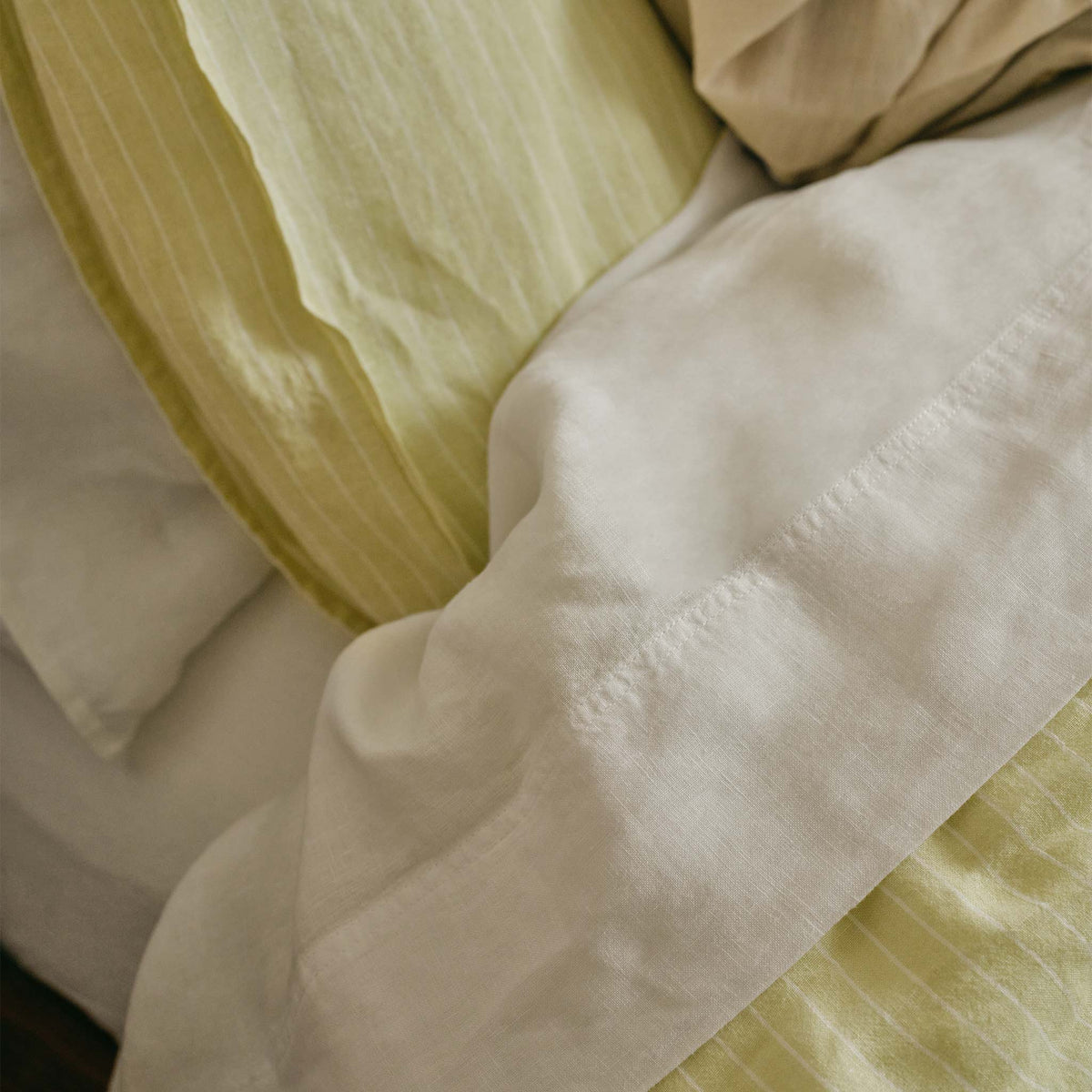 Washed European Linen Core Sheet Set